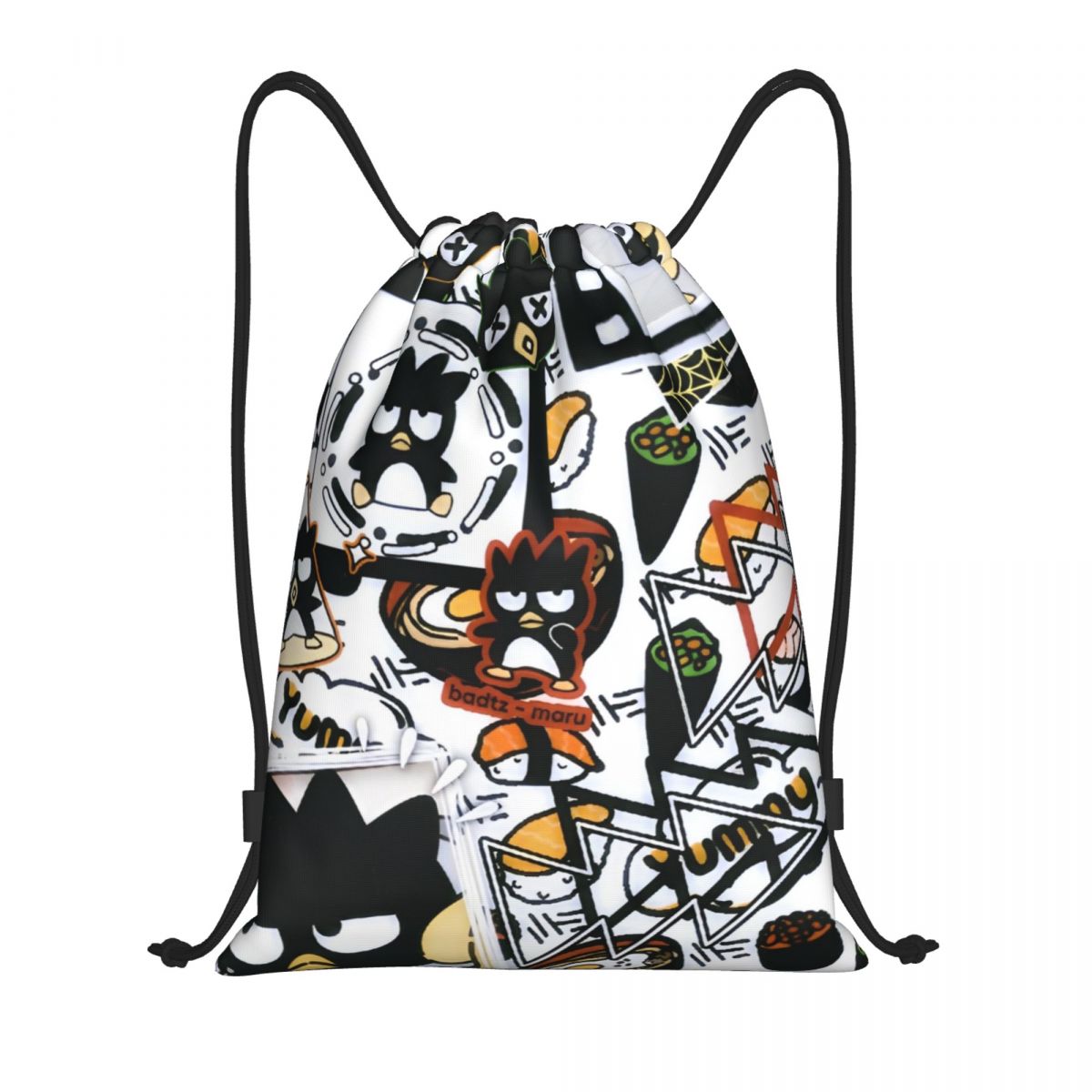 Cute Cartoon Penguin Bad Badtz - Drawstring Gym Bag 评论和价格