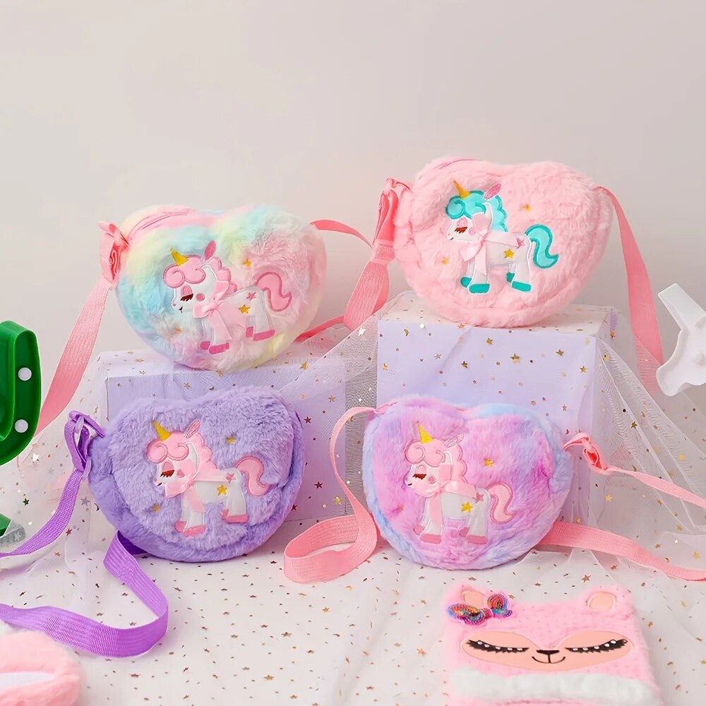 Cute Unicorn For Girls Plush H - Mini Backpack Purse 评论和价格