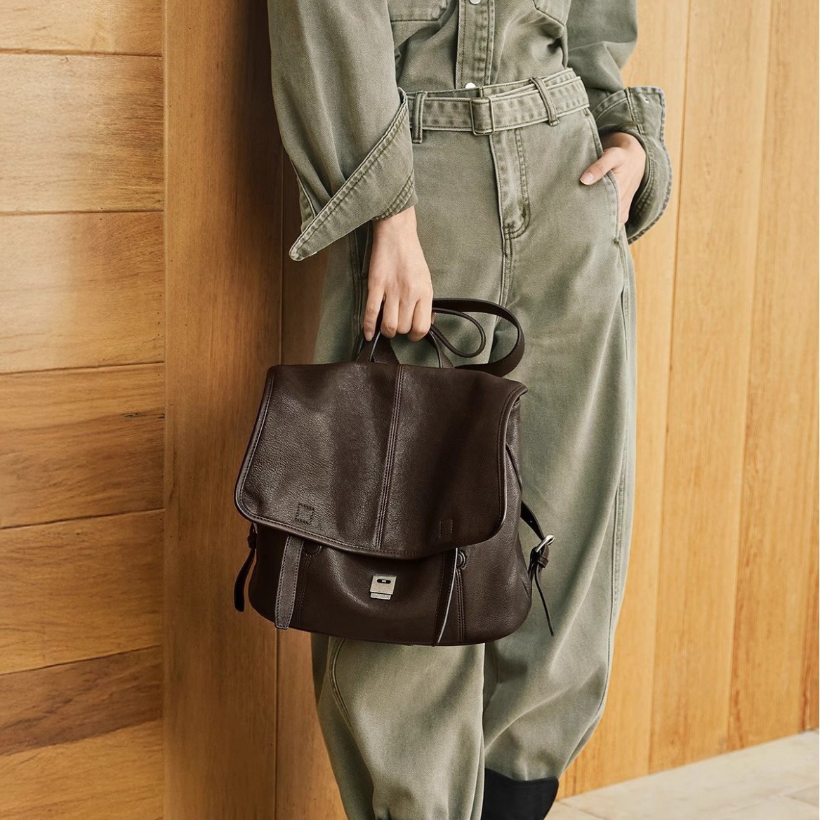 Personalized Waxed Canvas Mess - Business Backpack Brief 评论和价格