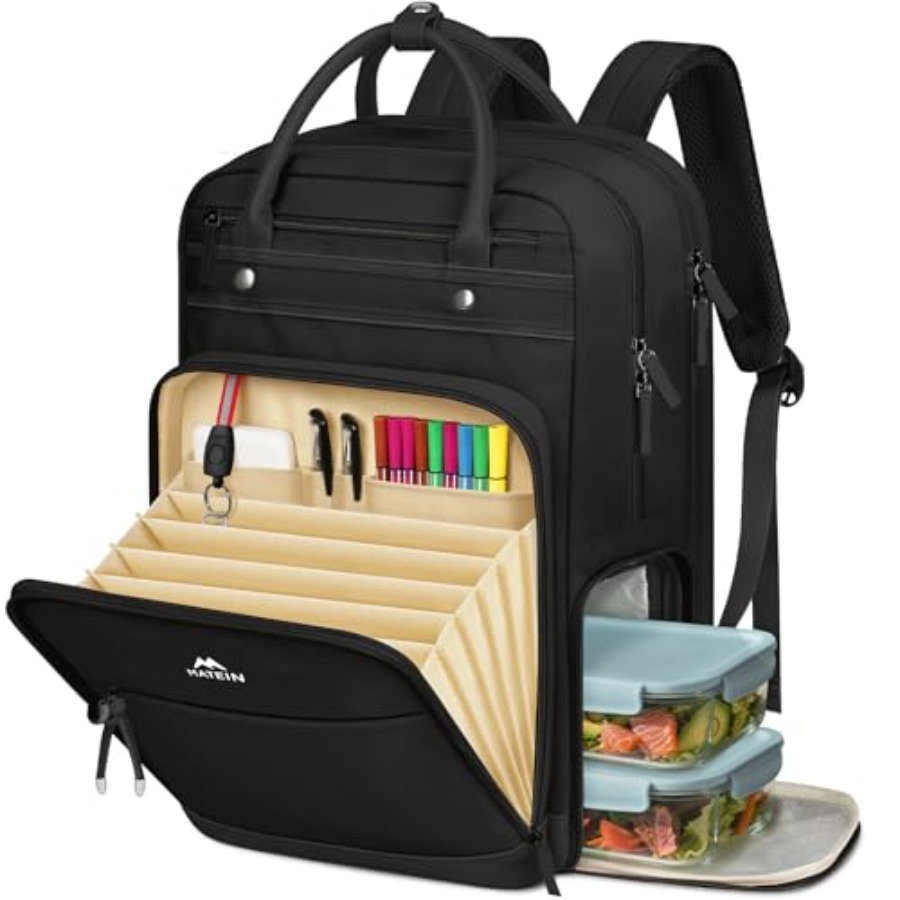 Teacher Backpack with Lunch Co - Laptop Backpack 15.6 评论和价格
