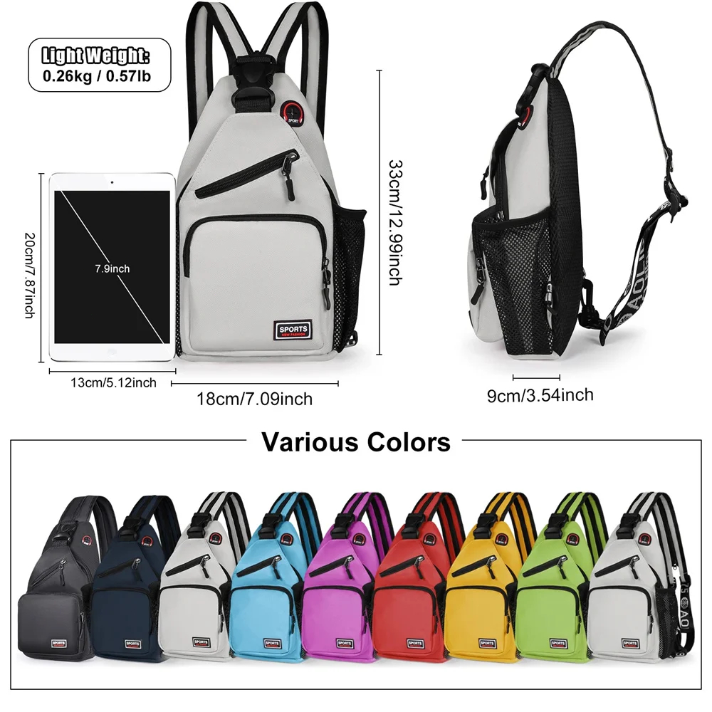 Multi-pocket Casual Chest Bag  - Sling Backpack Shoulder 评论和价格