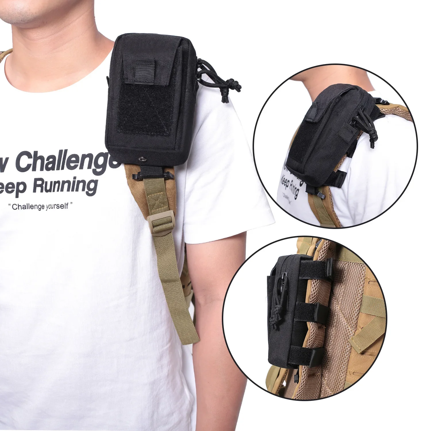 Molle Backpack Strap Bag Phone - Backpack Insert Organizer 评论和价格