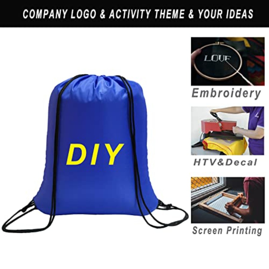100 Pack Drawstring Bags Bulk, - Drawstring Gym Bag 评论和价格
