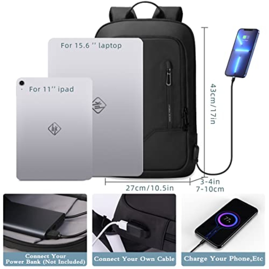 Backpack for Men Business Slim - Travel Backpack Anti Theft 评论和价格