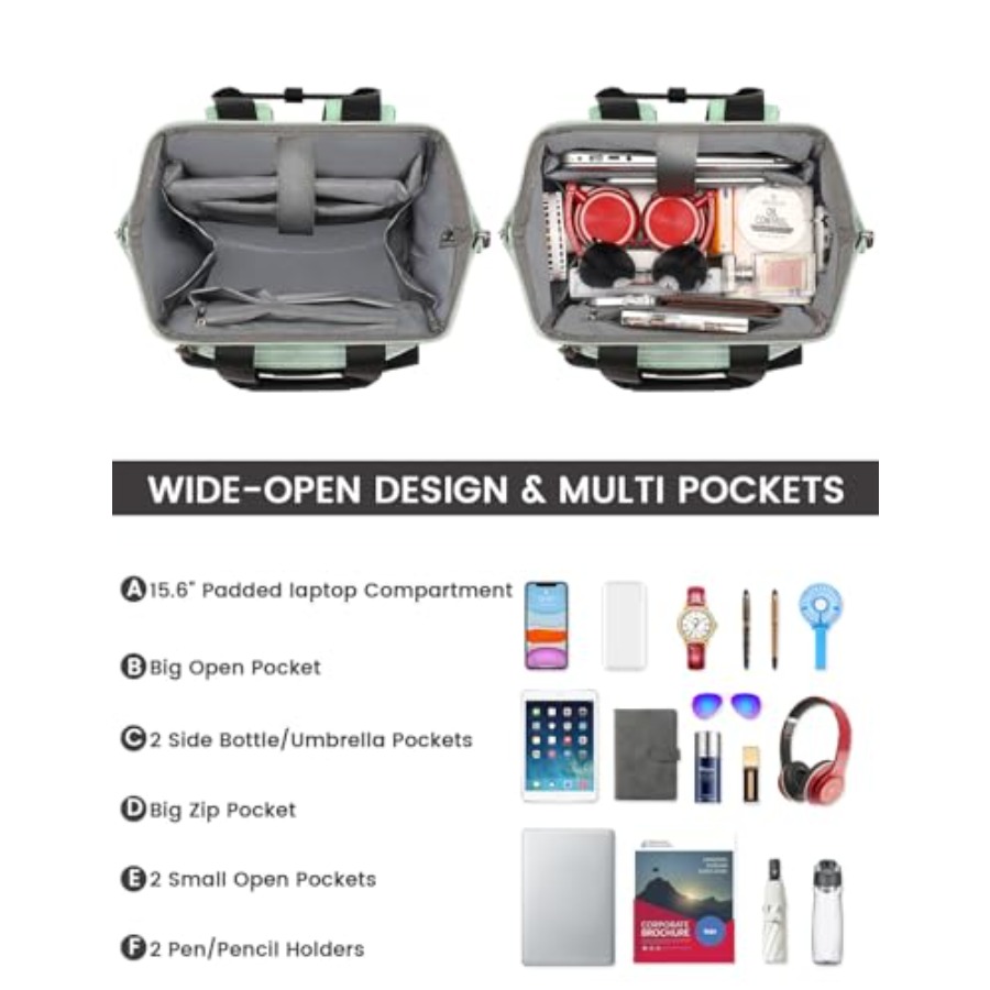 Laptop Backpack for WomenColle - Travel Backpack Anti Theft 评论和价格