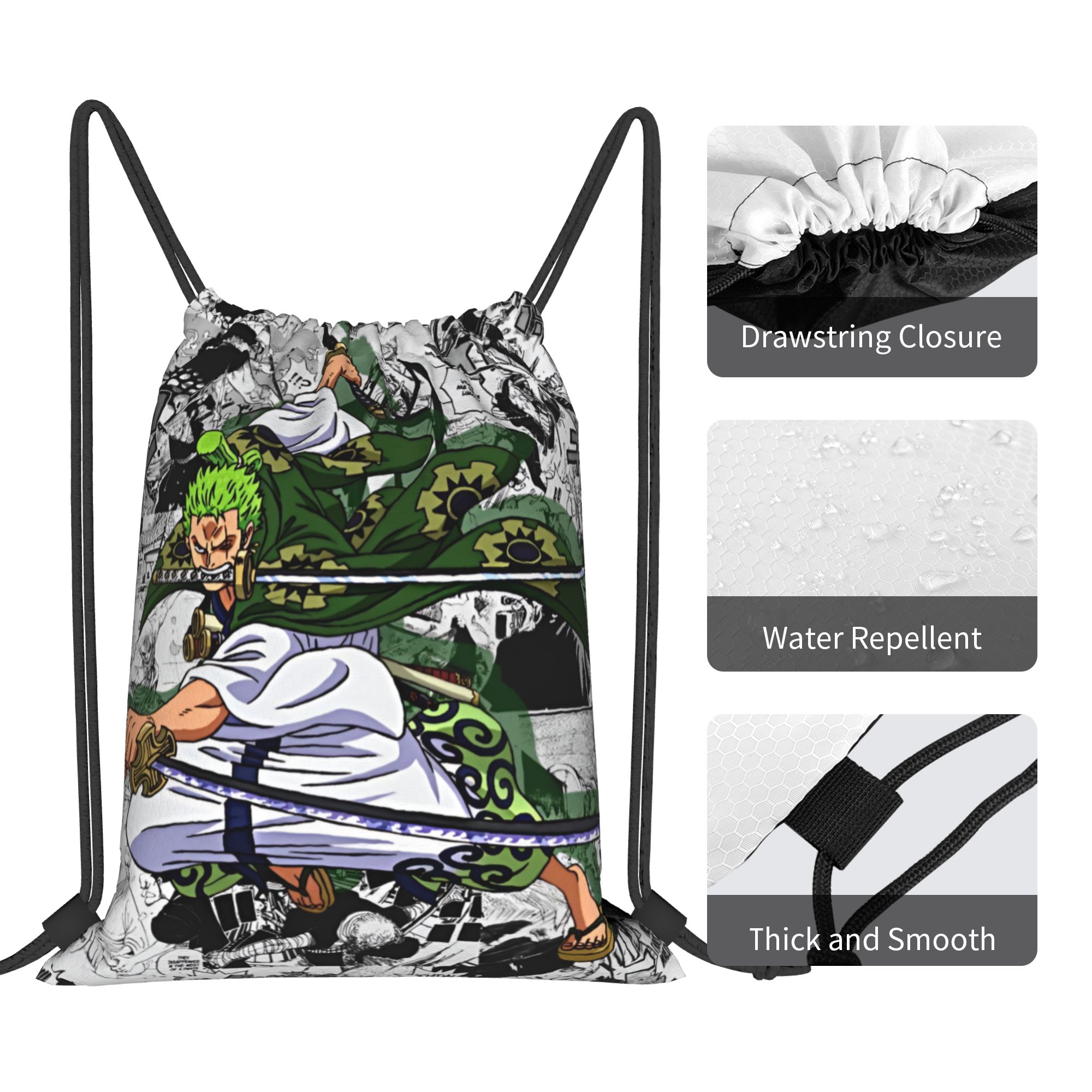 Custom Zoro O-One P-Piece Draw - Drawstring Gym Bag 评论和价格