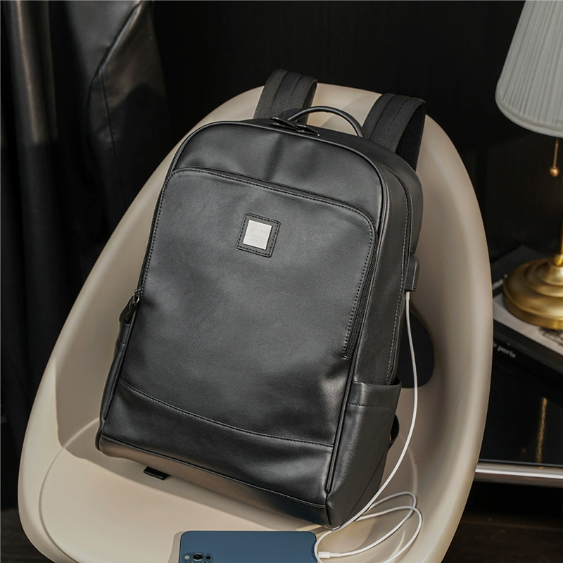 Man's PU Leather Backpack Exec - Leather Backpack Vintage 评论和价格
