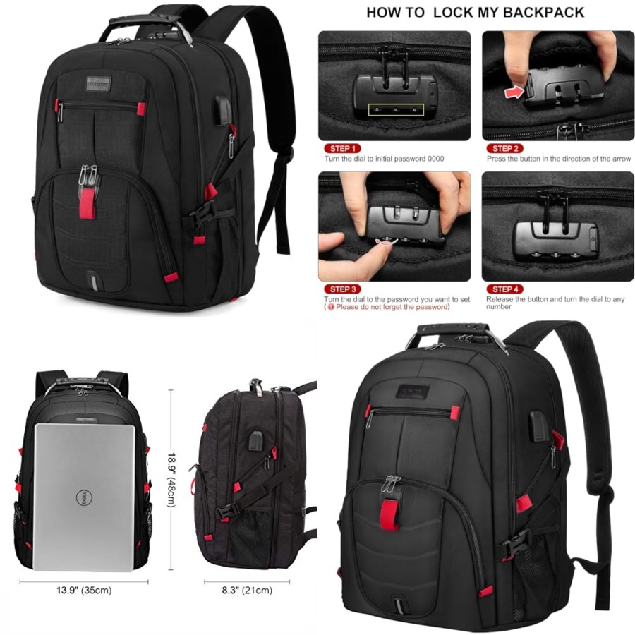 Laptop Backpack for Men Women, - Travel Backpack Anti Theft 评论和价格