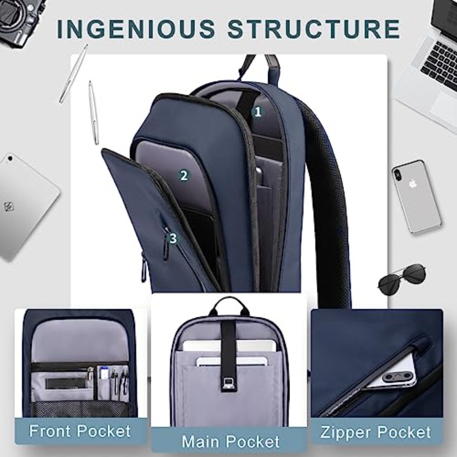 Backpack for Men Business Slim - Travel Backpack Anti Theft 评论和价格