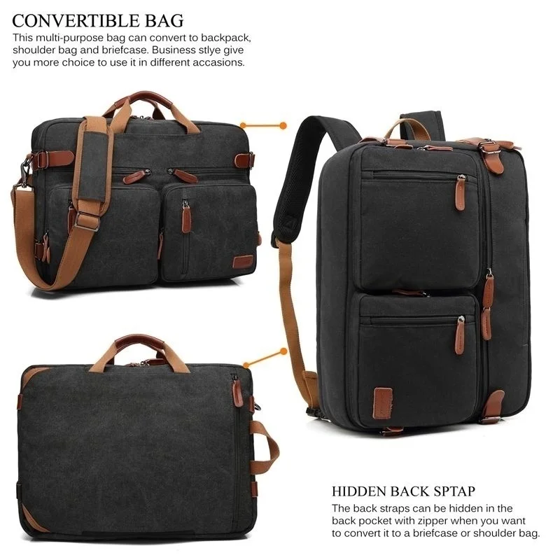 Men's 15.6-17.3 Inch Convertib - Laptop Backpack 15.6 评论和价格
