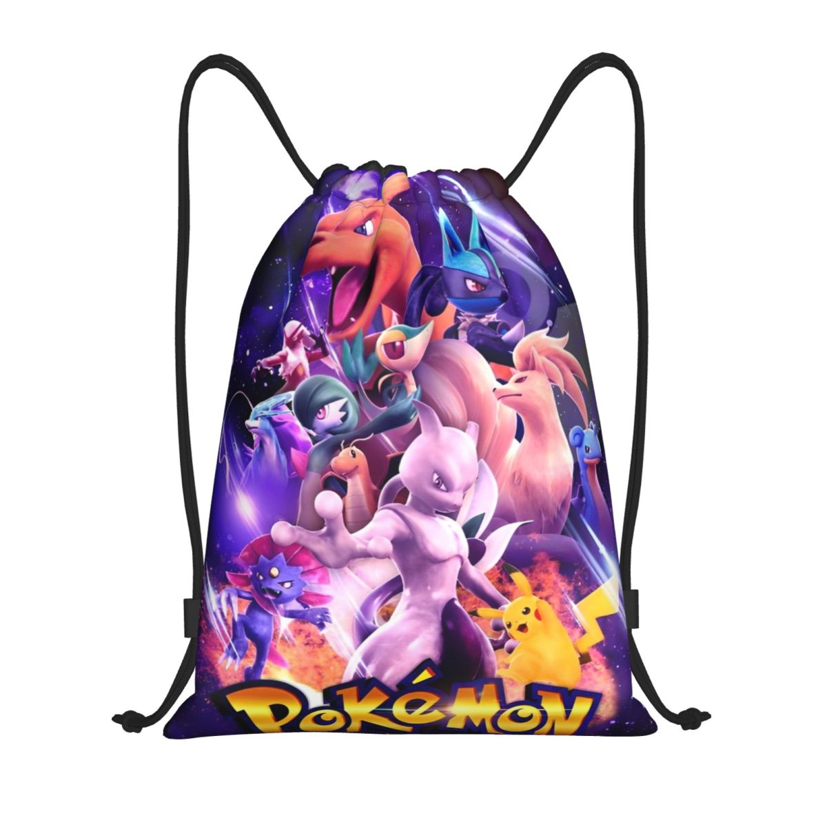 Cute Cartoon Manga Poke-Mon Ba - Drawstring Gym Bag 评论和价格