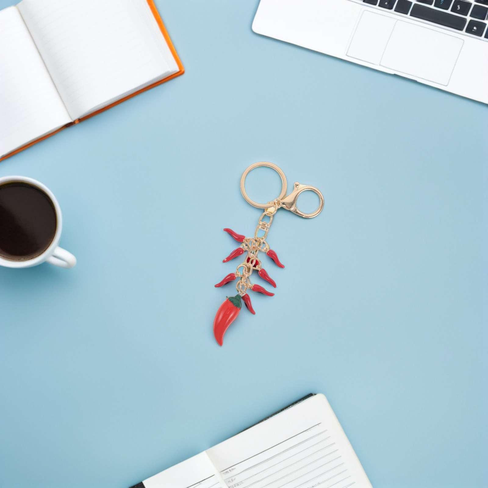 2Pcs Red Chili Pepper Keychain - Mini Backpack Purse 评论和价格