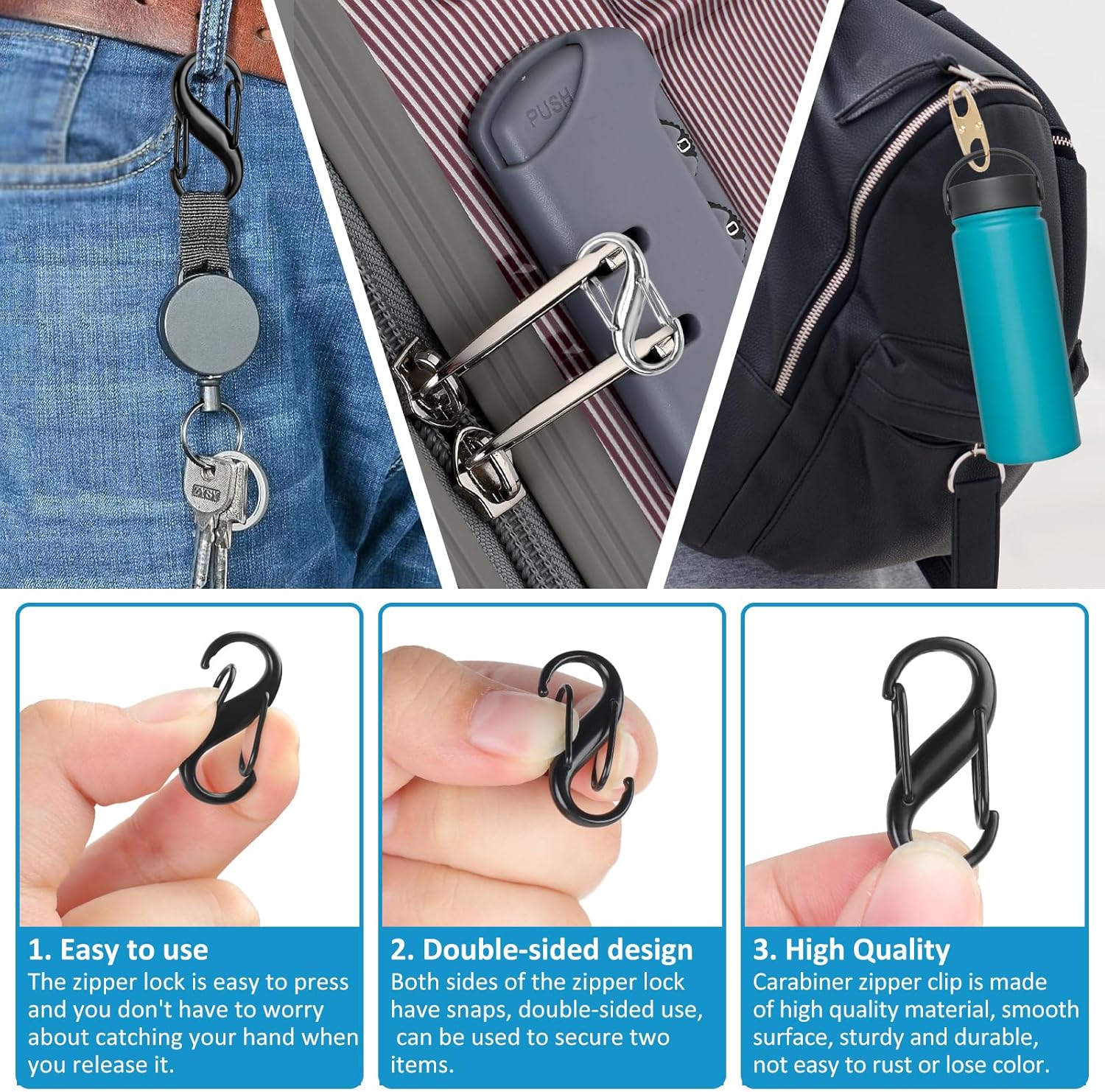 Lock Combo, Total 21PCS Clips  - Backpack Lock Combo 评论和价格