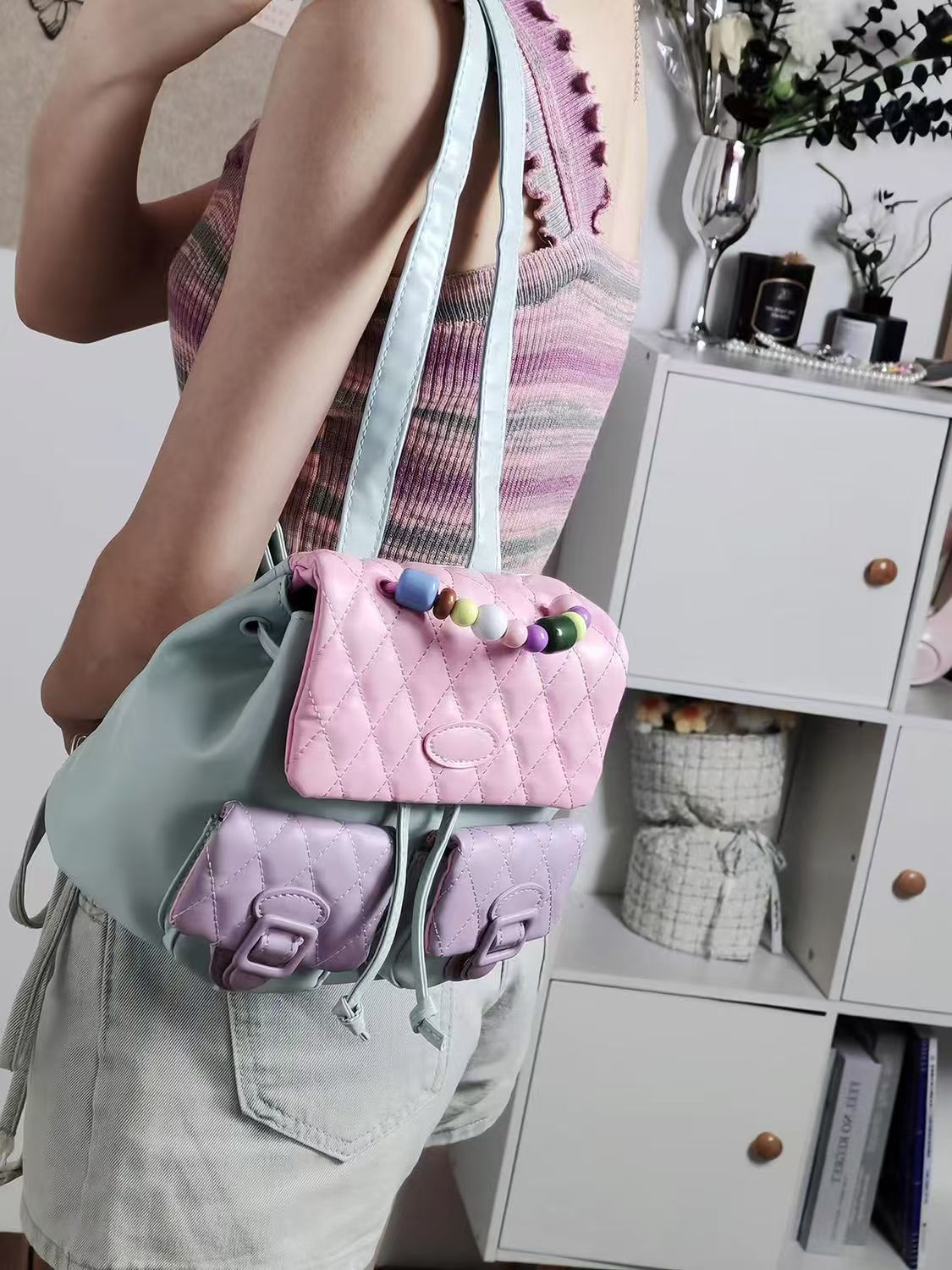 JIAERDI Sweet Cute Y2k Mochila - Leather Backpack Vintage 评论和价格